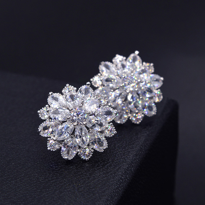 Statement Earrings Oversized - Grande Fiore Lab Diamante Orecchino Della