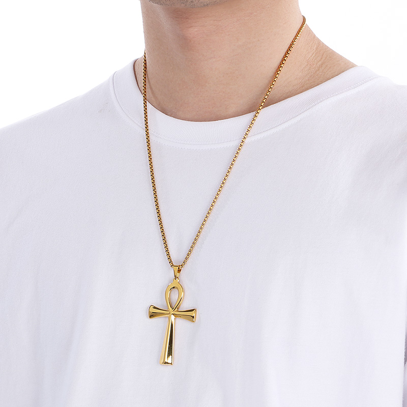 Women Accessories Bd - Collana con Ciondolo a Croce Lucido