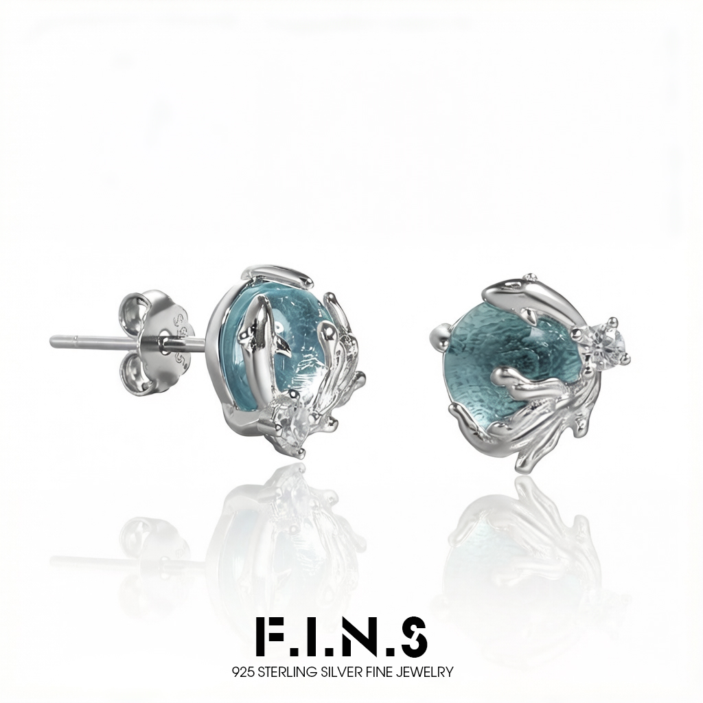 Statement Earrings Oversized - F.I.N.S Eleganti Orecchini a Perno in