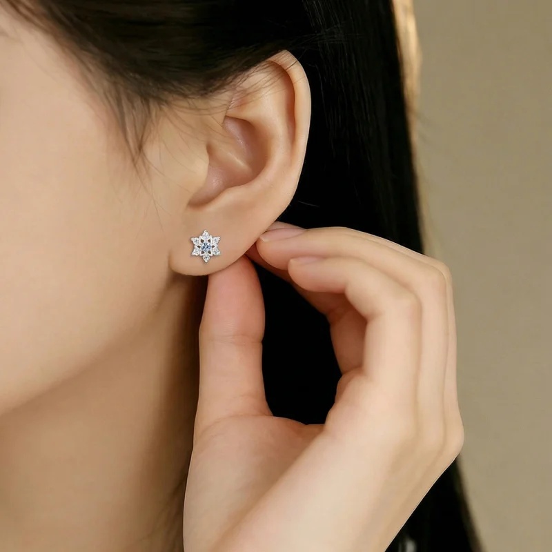 Women'S Accessories Jewelry Sale - Orecchini a Fiocco di Neve in