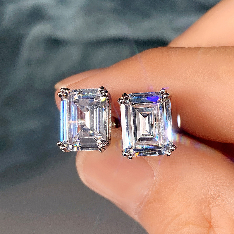 Women'S Accessories Jewelry Sale - Huitan Geometric Square Cubic Zirconia orecchini