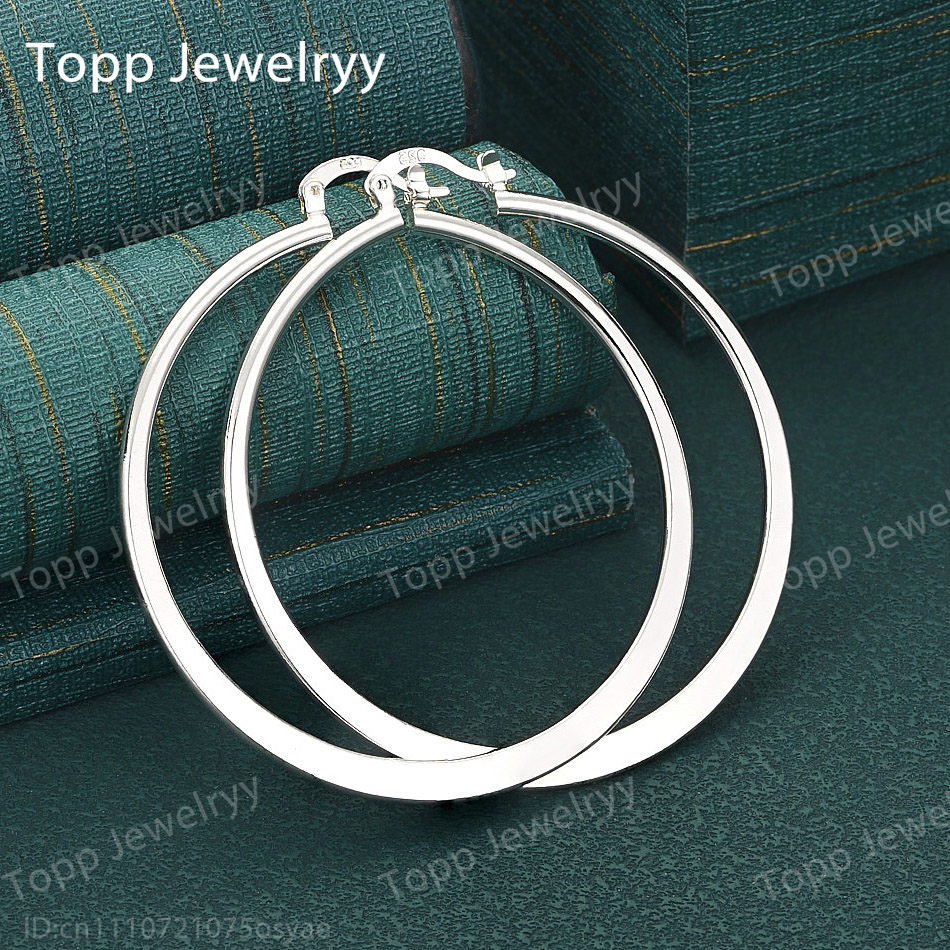 Statement Earrings Oversized - Orecchini grandi piatti e rotondi da