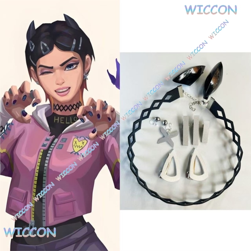 Women Accessories On Sale - Valorant Clove Clip Collare Orecchini a