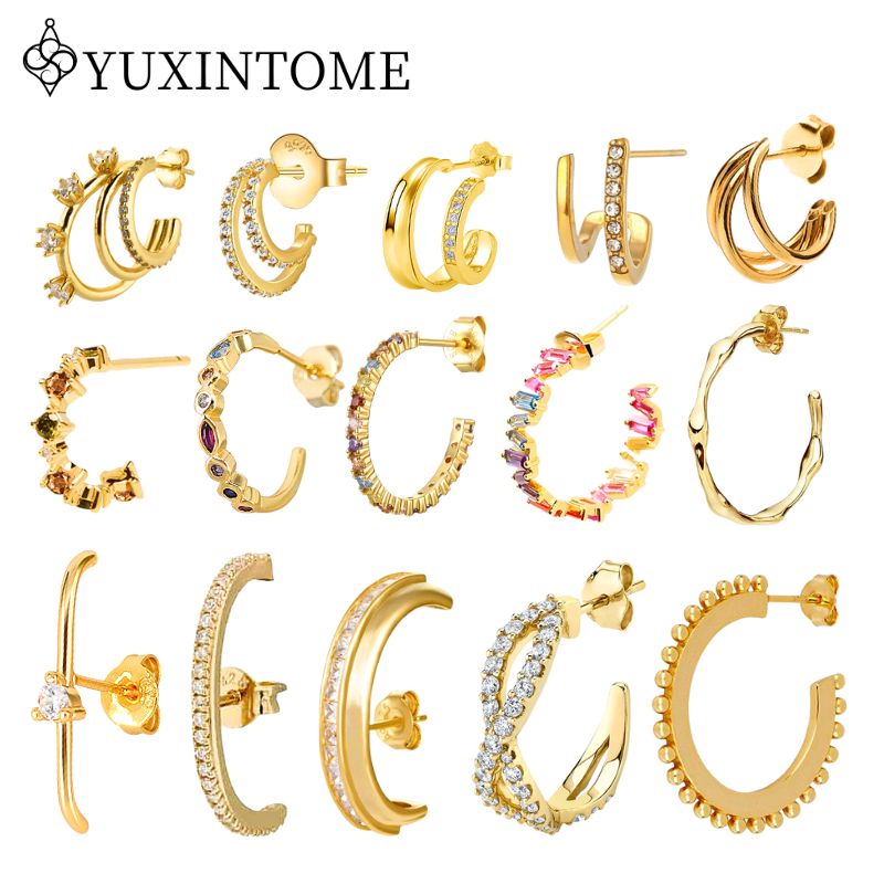 Donne 925 Sterling Silver Ear  - Statement Earrings Oversized recensione e prezzo